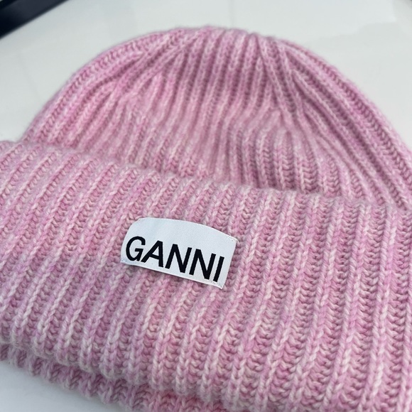 Ganni Pink Knit Beanie - Picture 5 of 6